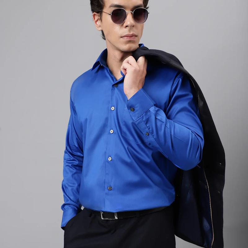 Party Shirt – Navy Blue | Garments for Mens