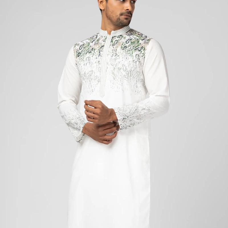 Slimfit Panjabi – White